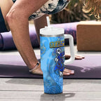 Ocean Spirit of Belize Tumbler With Handle Anchored in Belizean Pride - Aussie Hoodie