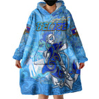 Ocean Spirit of Belize Wearable Blanket Hoodie Anchored in Belizean Pride - Aussie Hoodie