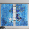 Ocean Spirit of Belize Window Curtain Anchored in Belizean Pride - Aussie Hoodie