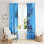 Ocean Spirit of Belize Window Curtain Anchored in Belizean Pride - Aussie Hoodie