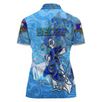 Ocean Spirit of Belize Women Polo Shirt Anchored in Belizean Pride - Aussie Hoodie