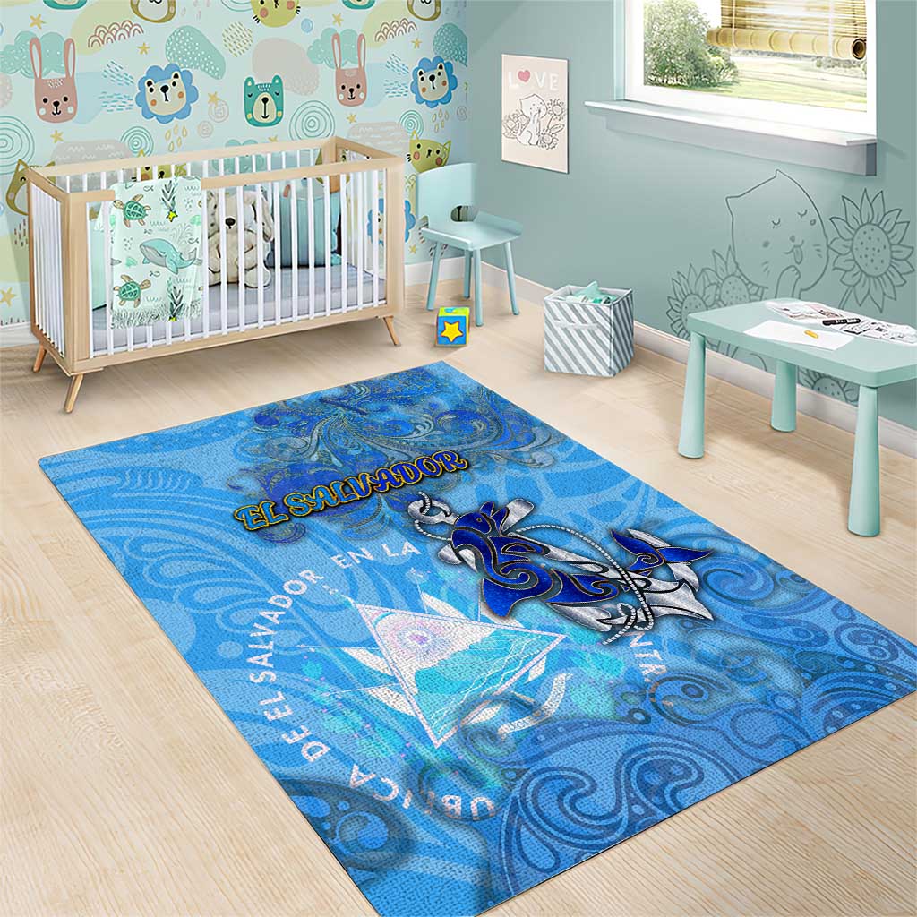 Ocean Spirit of El Salvador Area Rug Anchored in Salvadoran Pride - Aussie Hoodie