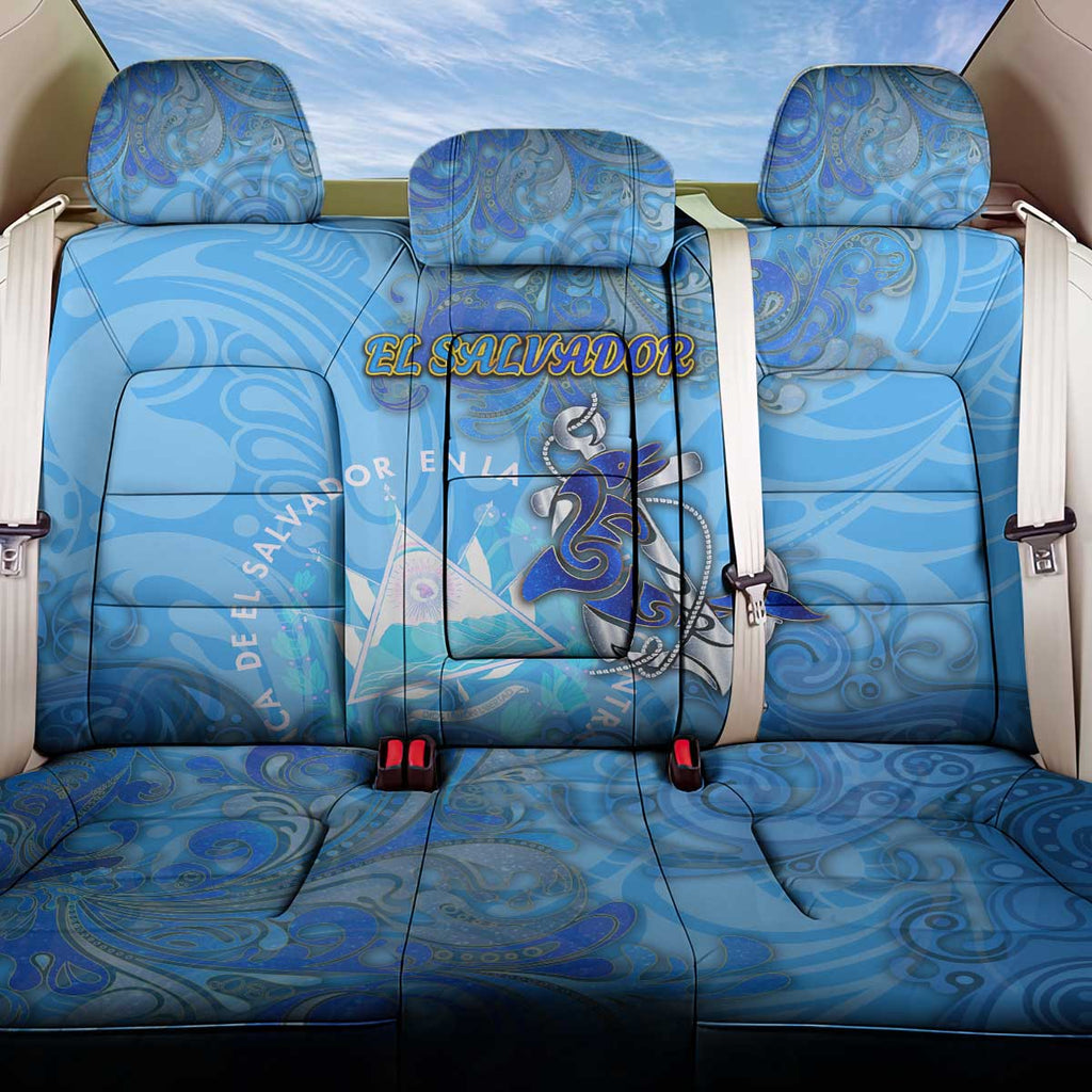 Ocean Spirit of El Salvador Back Car Seat Cover Anchored in Salvadoran Pride - Aussie Hoodie