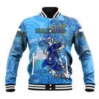 Ocean Spirit of El Salvador Baseball Jacket Anchored in Salvadoran Pride - Aussie Hoodie