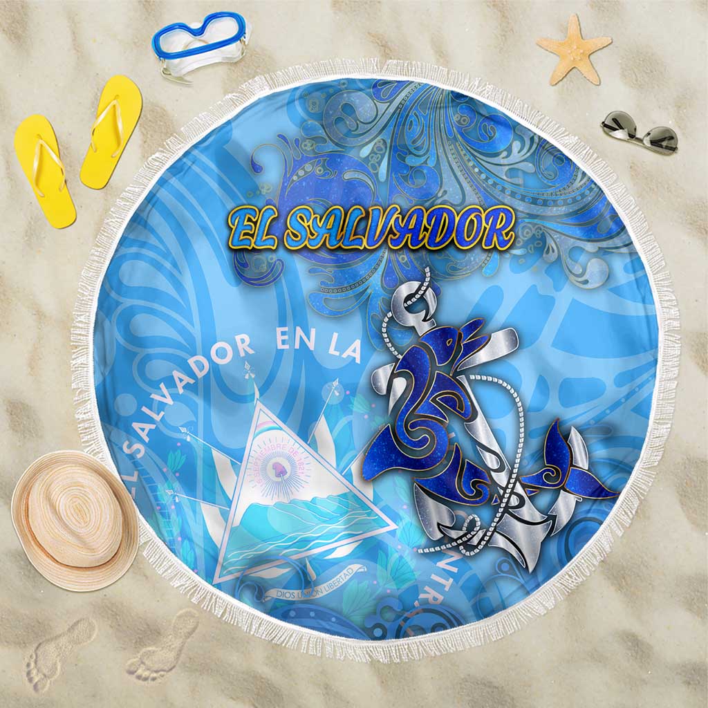 Ocean Spirit of El Salvador Beach Blanket Anchored in Salvadoran Pride - Aussie Hoodie