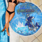 Ocean Spirit of El Salvador Beach Blanket Anchored in Salvadoran Pride - Aussie Hoodie