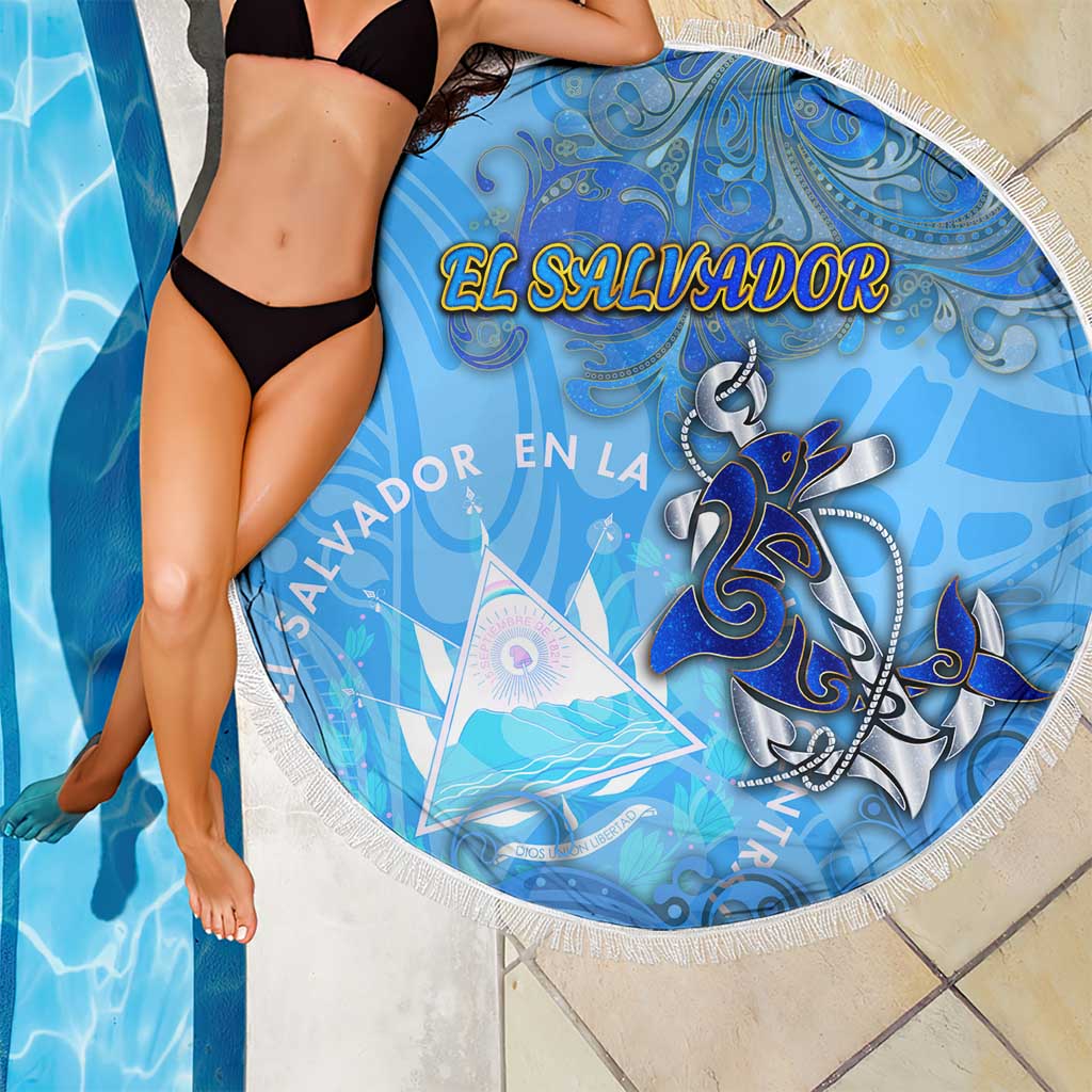 Ocean Spirit of El Salvador Beach Blanket Anchored in Salvadoran Pride - Aussie Hoodie