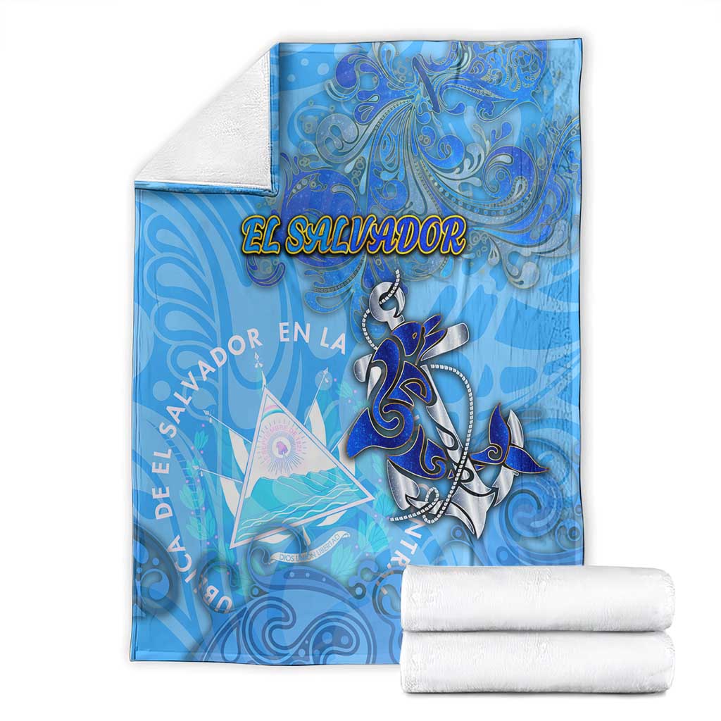 Ocean Spirit of El Salvador Blanket Anchored in Salvadoran Pride - Aussie Hoodie