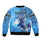 Ocean Spirit of El Salvador Bomber Jacket Anchored in Salvadoran Pride - Aussie Hoodie