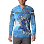 Ocean Spirit of El Salvador Button Sweatshirt Anchored in Salvadoran Pride - Aussie Hoodie
