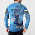 Ocean Spirit of El Salvador Button Sweatshirt Anchored in Salvadoran Pride - Aussie Hoodie