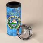 Ocean Spirit of El Salvador 4 in 1 Can Cooler Tumbler Anchored in Salvadoran Pride - Aussie Hoodie