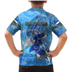 Ocean Spirit of El Salvador Family Matching Mermaid Dress and Hawaiian Shirt Anchored in Salvadoran Pride - Aussie Hoodie