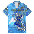 Ocean Spirit of El Salvador Family Matching Mermaid Dress and Hawaiian Shirt Anchored in Salvadoran Pride - Aussie Hoodie