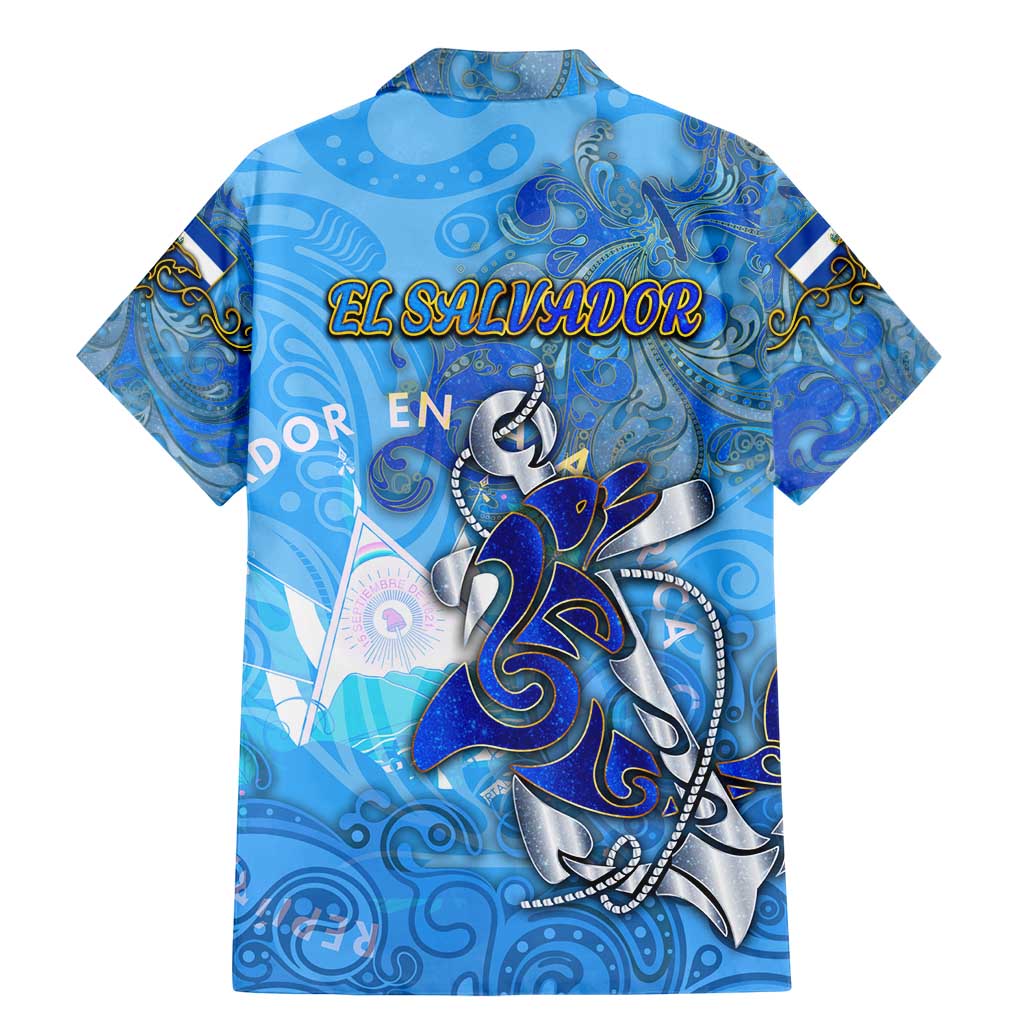 Ocean Spirit of El Salvador Family Matching Mermaid Dress and Hawaiian Shirt Anchored in Salvadoran Pride - Aussie Hoodie