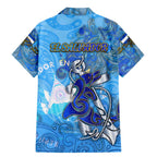 Ocean Spirit of El Salvador Family Matching Mermaid Dress and Hawaiian Shirt Anchored in Salvadoran Pride - Aussie Hoodie