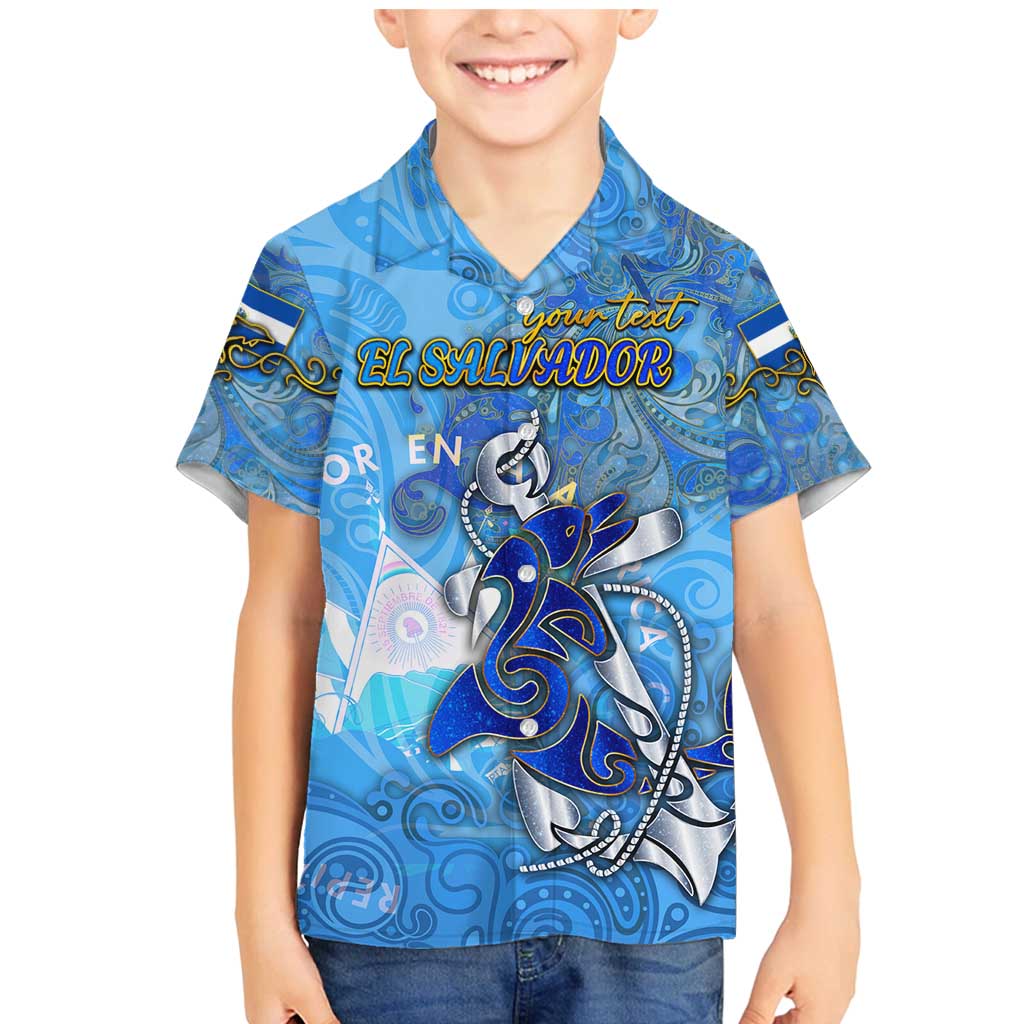 Ocean Spirit of El Salvador Family Matching Mermaid Dress and Hawaiian Shirt Anchored in Salvadoran Pride - Aussie Hoodie