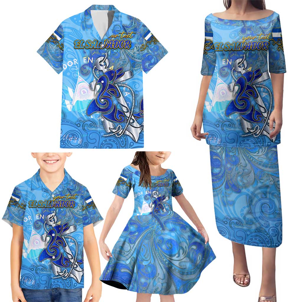Ocean Spirit of El Salvador Family Matching Puletasi and Hawaiian Shirt Anchored in Salvadoran Pride - Aussie Hoodie