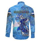 Ocean Spirit of El Salvador Family Matching Short Sleeve Bodycon Dress and Hawaiian Shirt Anchored in Salvadoran Pride - Aussie Hoodie