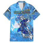Ocean Spirit of El Salvador Family Matching Tank Maxi Dress and Hawaiian Shirt Anchored in Salvadoran Pride - Aussie Hoodie