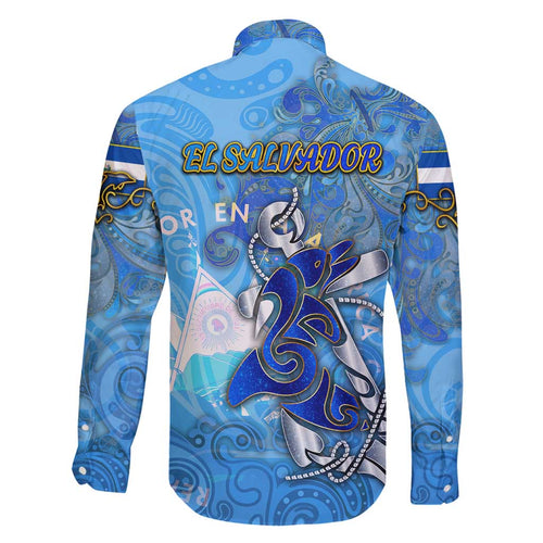 Ocean Spirit of El Salvador Family Matching Tank Maxi Dress and Hawaiian Shirt Anchored in Salvadoran Pride - Aussie Hoodie