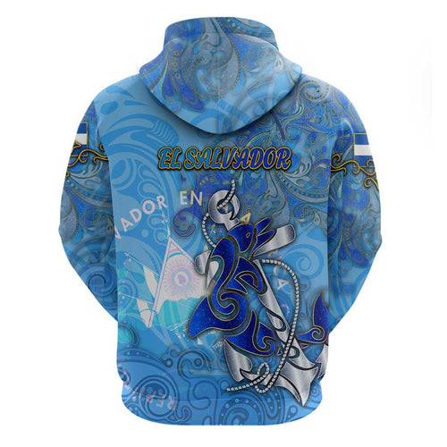 Ocean Spirit of El Salvador Hoodie Anchored in Salvadoran Pride - Aussie Hoodie
