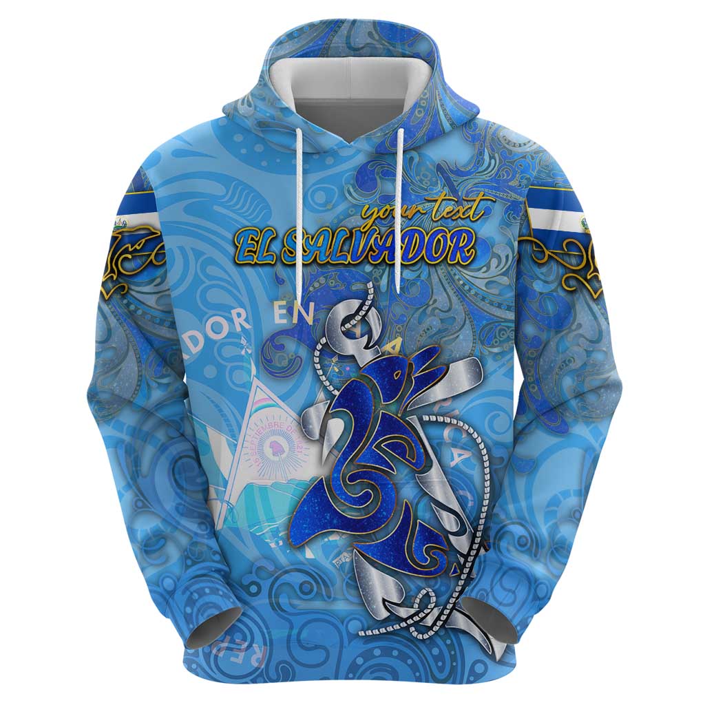 Ocean Spirit of El Salvador Hoodie Anchored in Salvadoran Pride - Aussie Hoodie