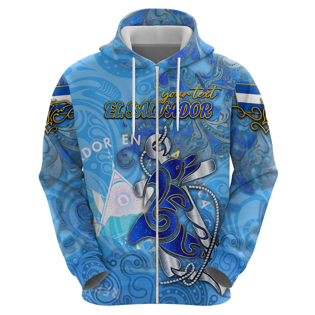 Ocean Spirit of El Salvador Hoodie Anchored in Salvadoran Pride - Aussie Hoodie