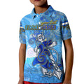Ocean Spirit of El Salvador Kid Polo Shirt Anchored in Salvadoran Pride - Aussie Hoodie
