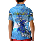 Ocean Spirit of El Salvador Kid Polo Shirt Anchored in Salvadoran Pride - Aussie Hoodie