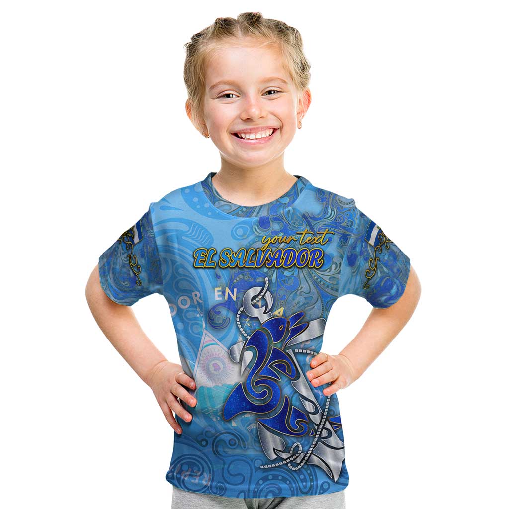 Ocean Spirit of El Salvador Kid T Shirt Anchored in Salvadoran Pride - Aussie Hoodie