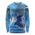 Ocean Spirit of El Salvador Long Sleeve Shirt Anchored in Salvadoran Pride - Aussie Hoodie