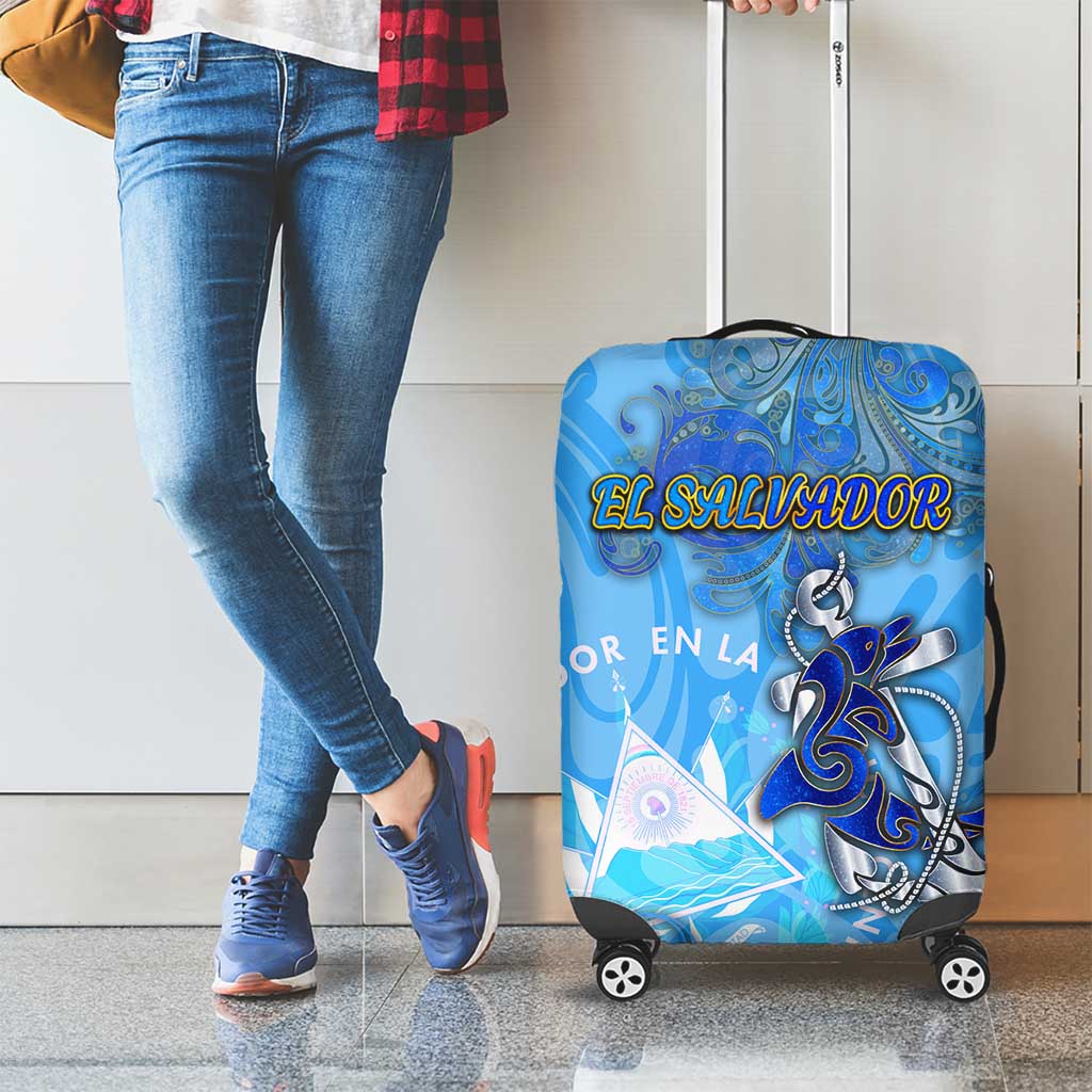 Ocean Spirit of El Salvador Luggage Cover Anchored in Salvadoran Pride - Aussie Hoodie