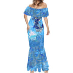 Ocean Spirit of El Salvador Mermaid Dress Anchored in Salvadoran Pride - Aussie Hoodie