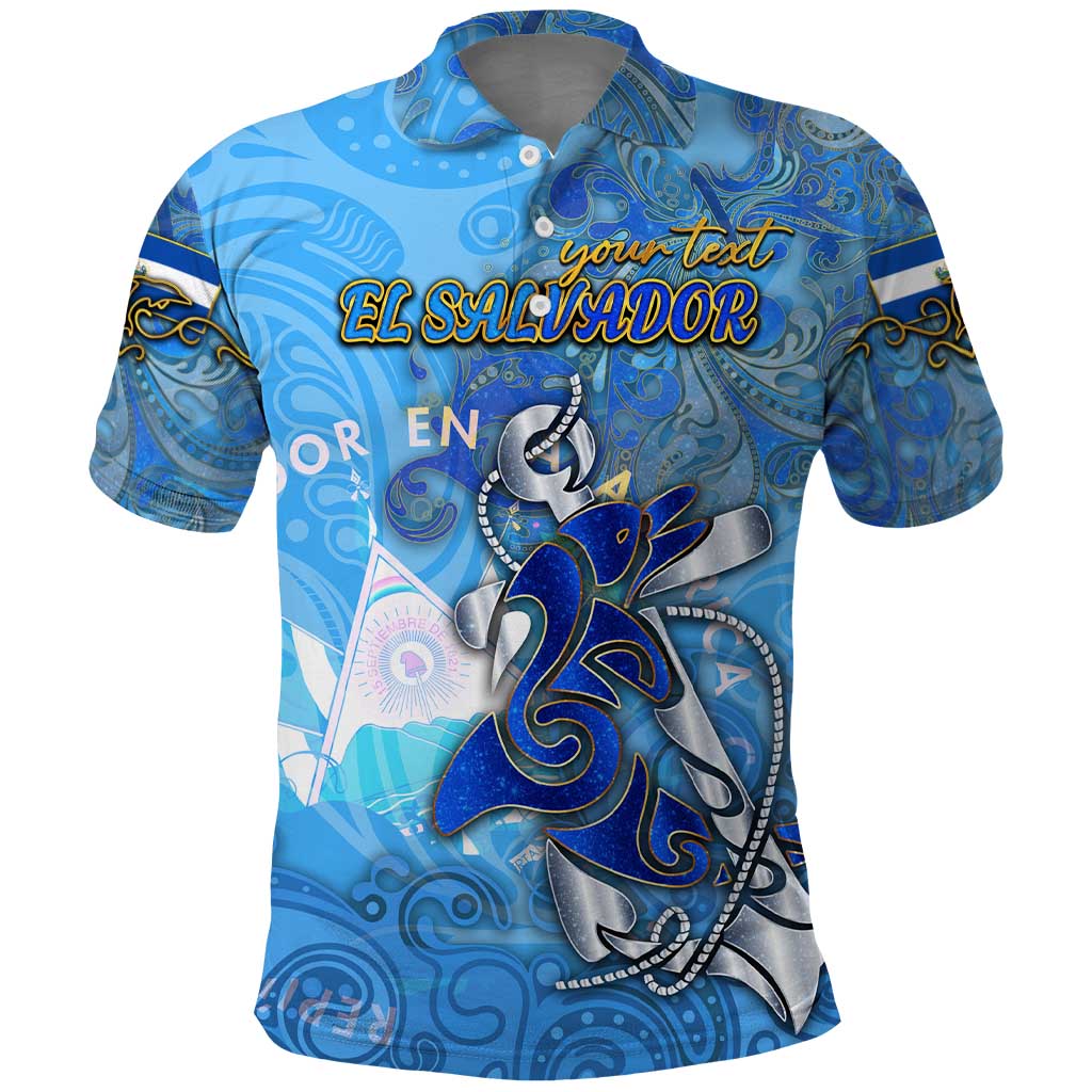Ocean Spirit of El Salvador Polo Shirt Anchored in Salvadoran Pride - Aussie Hoodie