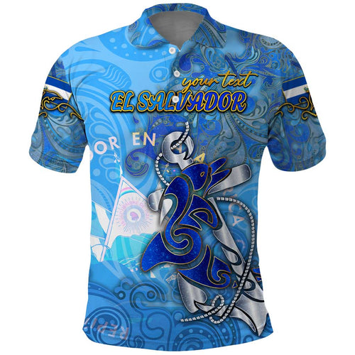 Ocean Spirit of El Salvador Polo Shirt Anchored in Salvadoran Pride - Aussie Hoodie