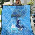 Ocean Spirit of El Salvador Quilt Anchored in Salvadoran Pride - Aussie Hoodie