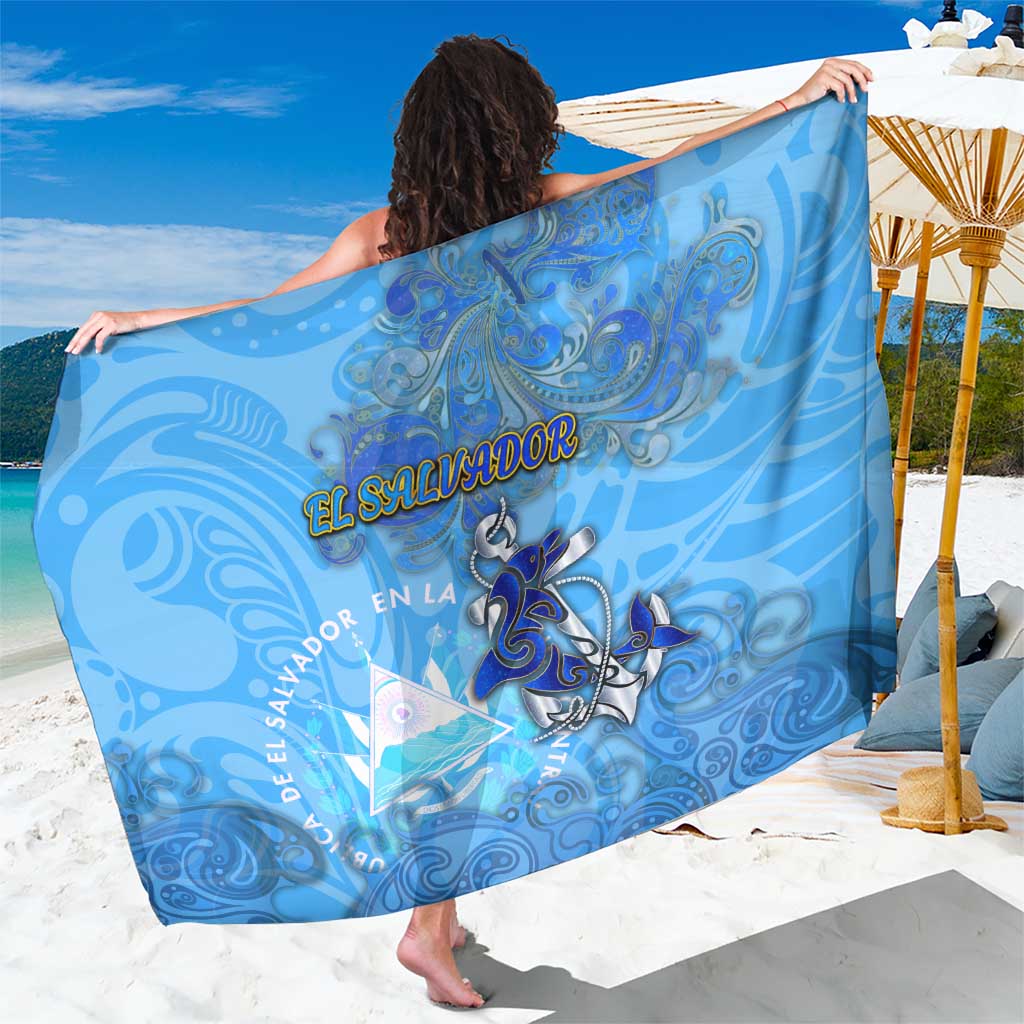Ocean Spirit of El Salvador Sarong Anchored in Salvadoran Pride - Aussie Hoodie