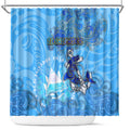 Ocean Spirit of El Salvador Shower Curtain Anchored in Salvadoran Pride - Aussie Hoodie