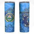 Ocean Spirit of El Salvador Skinny Tumbler Anchored in Salvadoran Pride - Aussie Hoodie