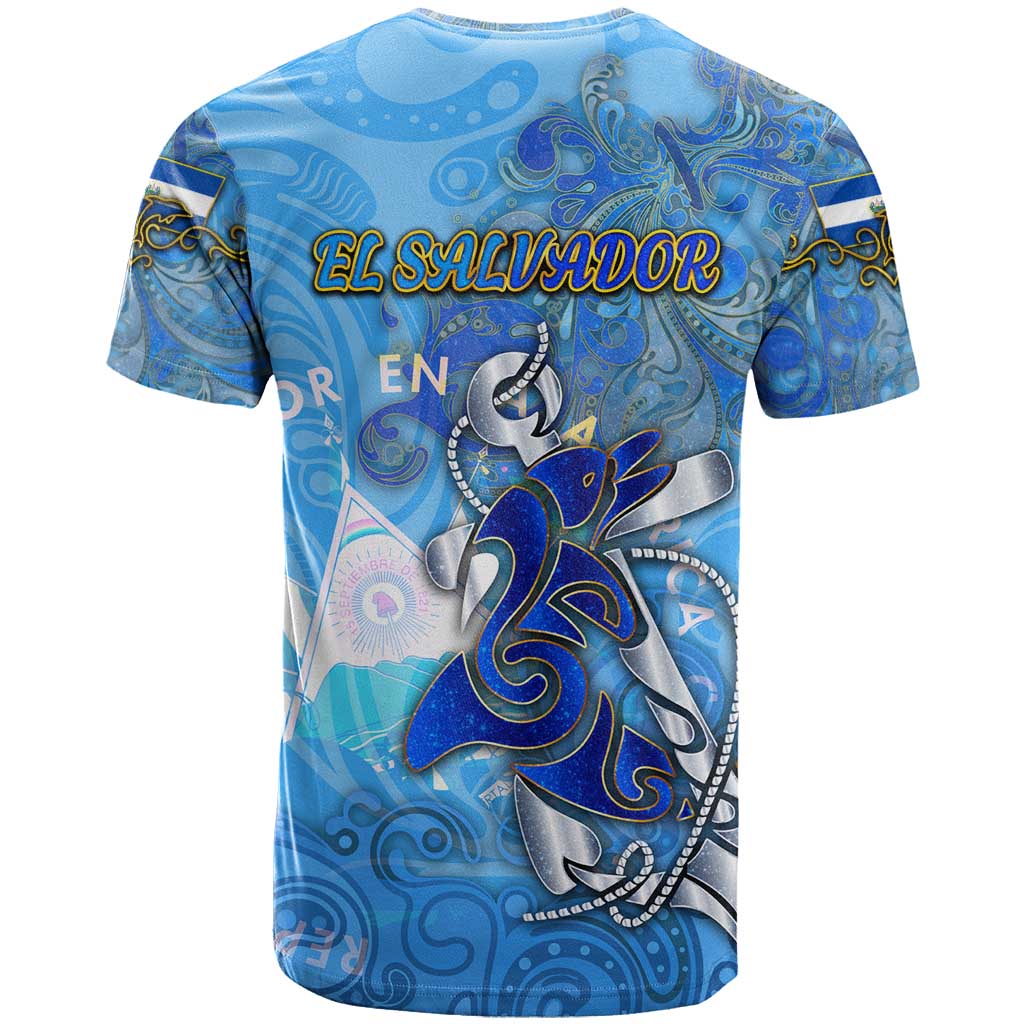 Ocean Spirit of El Salvador T Shirt Anchored in Salvadoran Pride - Aussie Hoodie
