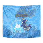 Ocean Spirit of El Salvador Tapestry Anchored in Salvadoran Pride - Aussie Hoodie