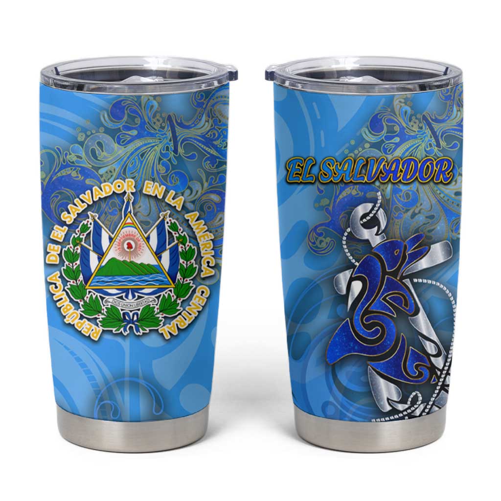 Ocean Spirit of El Salvador Tumbler Cup Anchored in Salvadoran Pride - Aussie Hoodie
