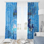 Ocean Spirit of El Salvador Window Curtain Anchored in Salvadoran Pride - Aussie Hoodie