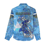 Ocean Spirit of El Salvador Women Casual Shirt Anchored in Salvadoran Pride - Aussie Hoodie