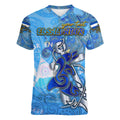 Ocean Spirit of El Salvador Women V-Neck T-Shirt Anchored in Salvadoran Pride - Aussie Hoodie