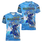 Ocean Spirit of El Salvador Women V-Neck T-Shirt Anchored in Salvadoran Pride - Aussie Hoodie