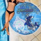 Ocean Spirit of Honduras Beach Blanket Anchored in Honduran Pride - Aussie Hoodie