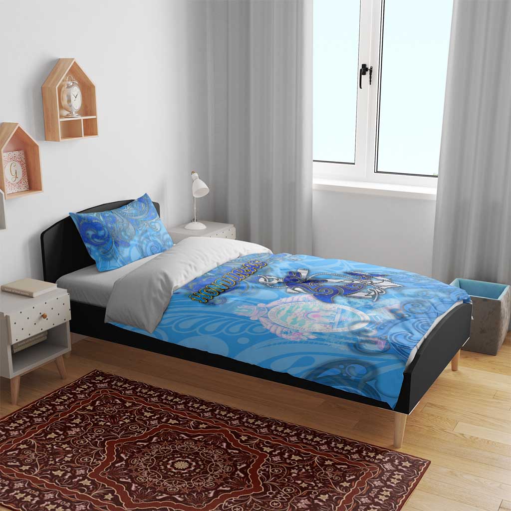 Ocean Spirit of Honduras Bedding Set Anchored in Honduran Pride - Aussie Hoodie