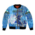 Ocean Spirit of Honduras Bomber Jacket Anchored in Honduran Pride - Aussie Hoodie